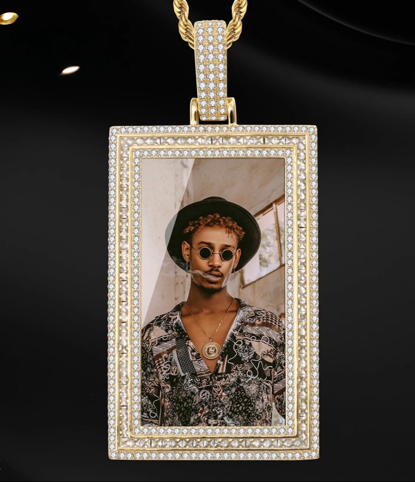 Rectangle Memorial Pendant
