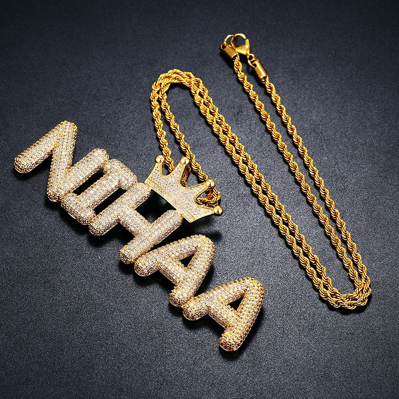 2 Crown Name Pendant