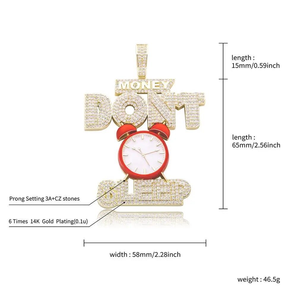 Money Don't Sleep Pendant