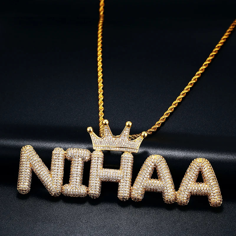 2 Crown Name Pendant