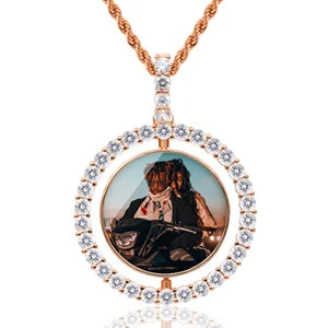 Big Ice Duo Photo Pendant