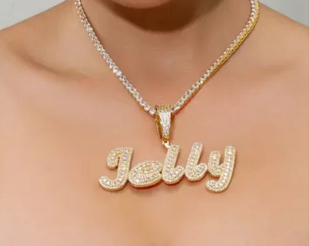 Custom Cursive Letter Pendant