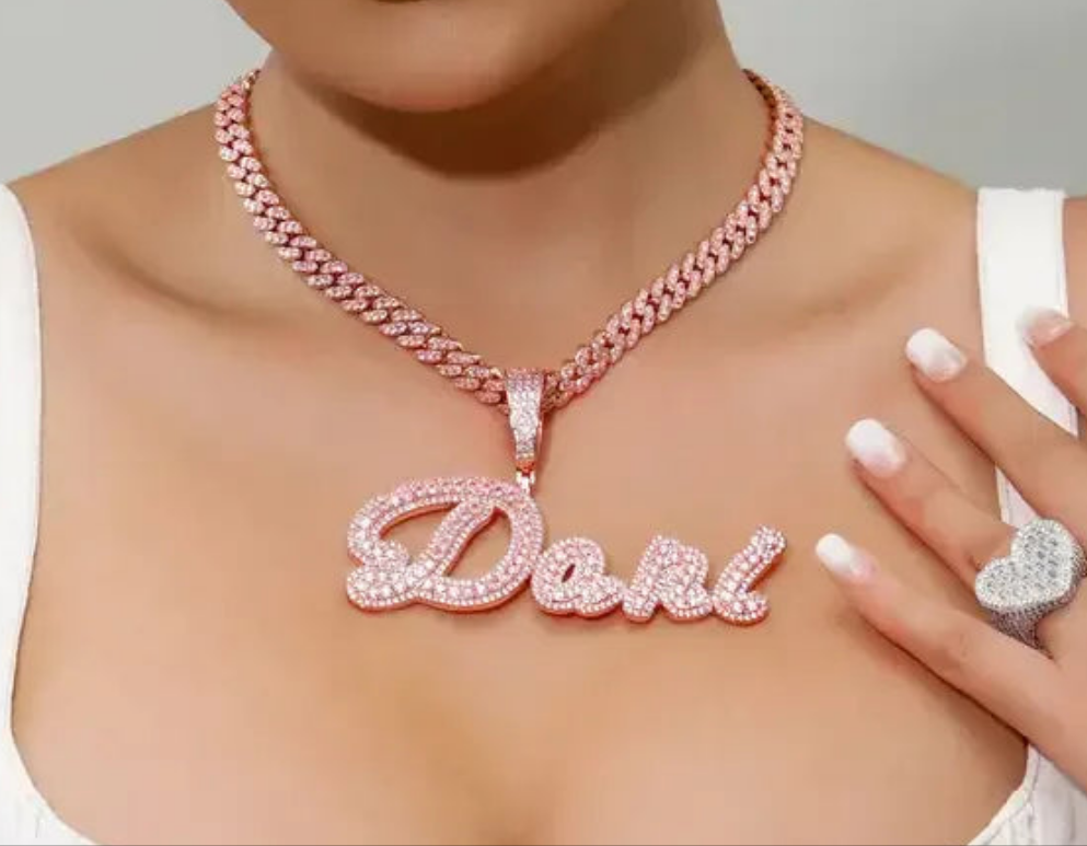 Custom Cursive Letter Pendant