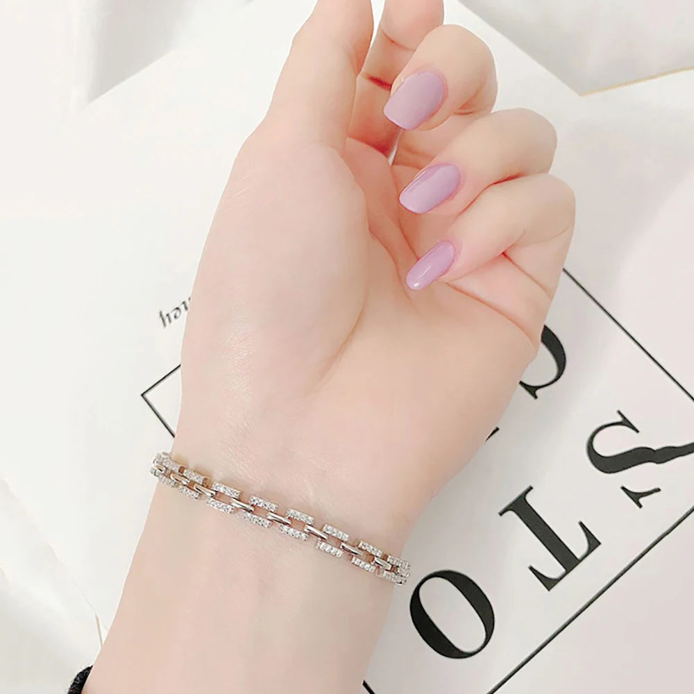 1MM Moissanite Cuban Bracelet