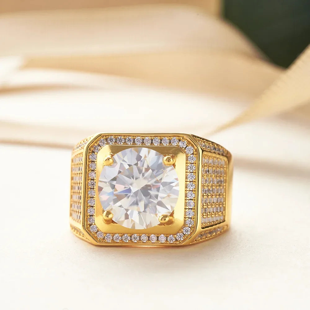 Empire Cut 1CT 6.5mm Moissanite Ring