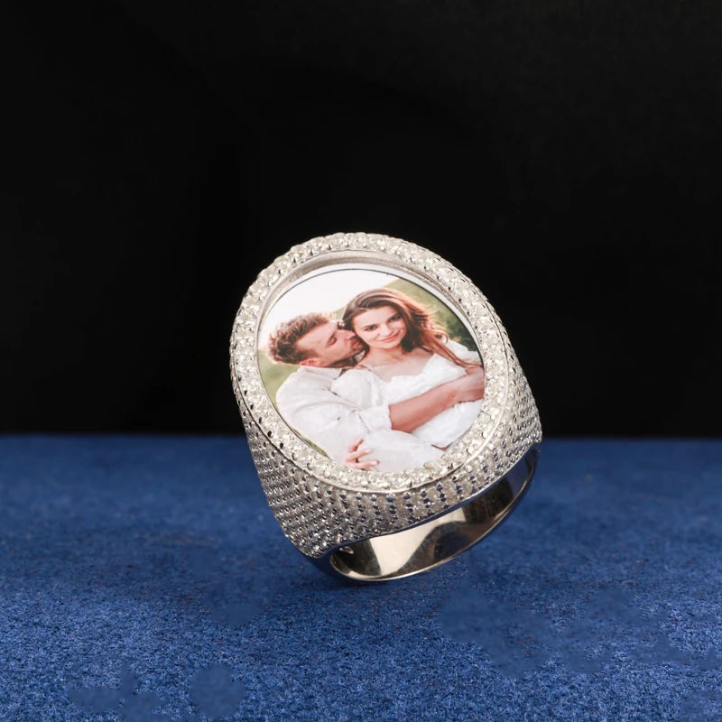 Iced Out Custom Oval Ring