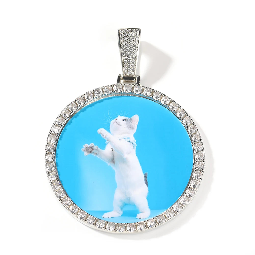 Medium Round Custom Photo Pendant 4CM