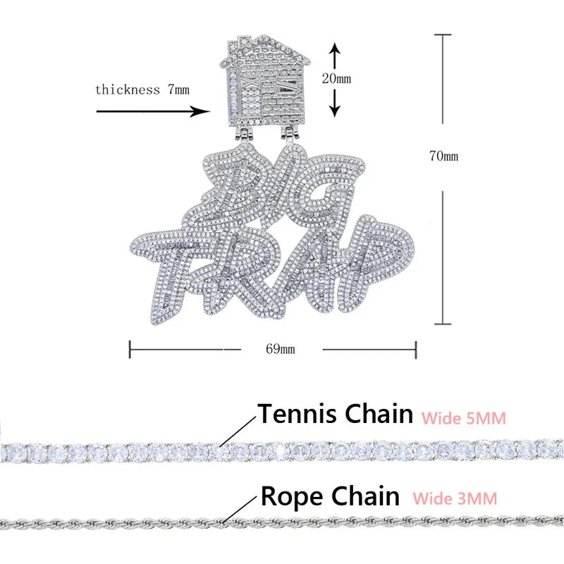 Big Trap Pendant Chain Set