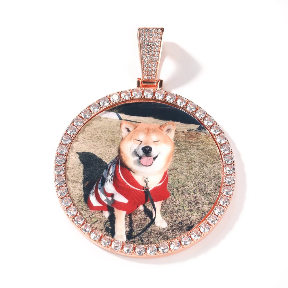 Medium Round Custom Photo Pendant 4CM