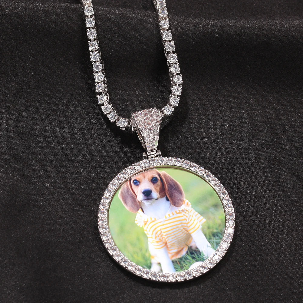 Medium Round Custom Photo Pendant 4CM