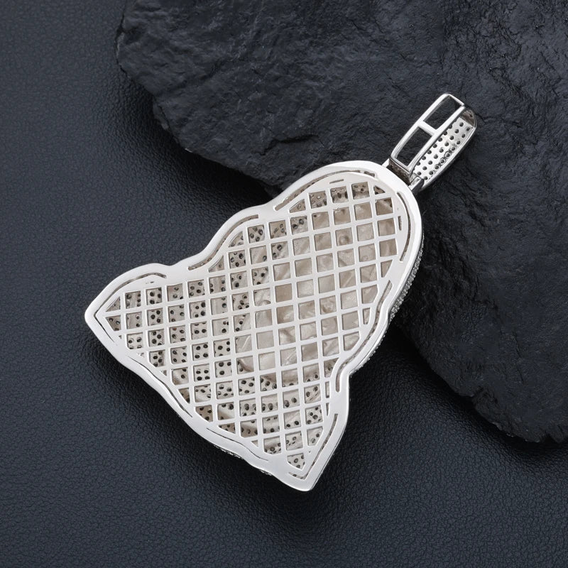 Iced Out 3d Jesus Pendant