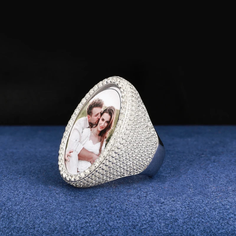Iced Out Custom Oval Ring
