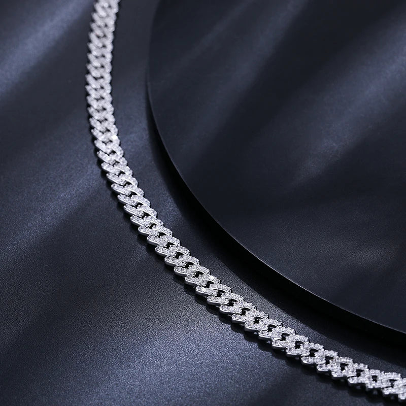 6MM 925 Sterling Silver Cuban Bracelet