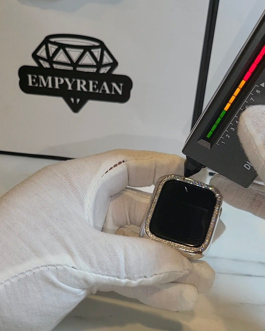 VVS Moissanite Apple Watch Bezel Series 7, 8, 9