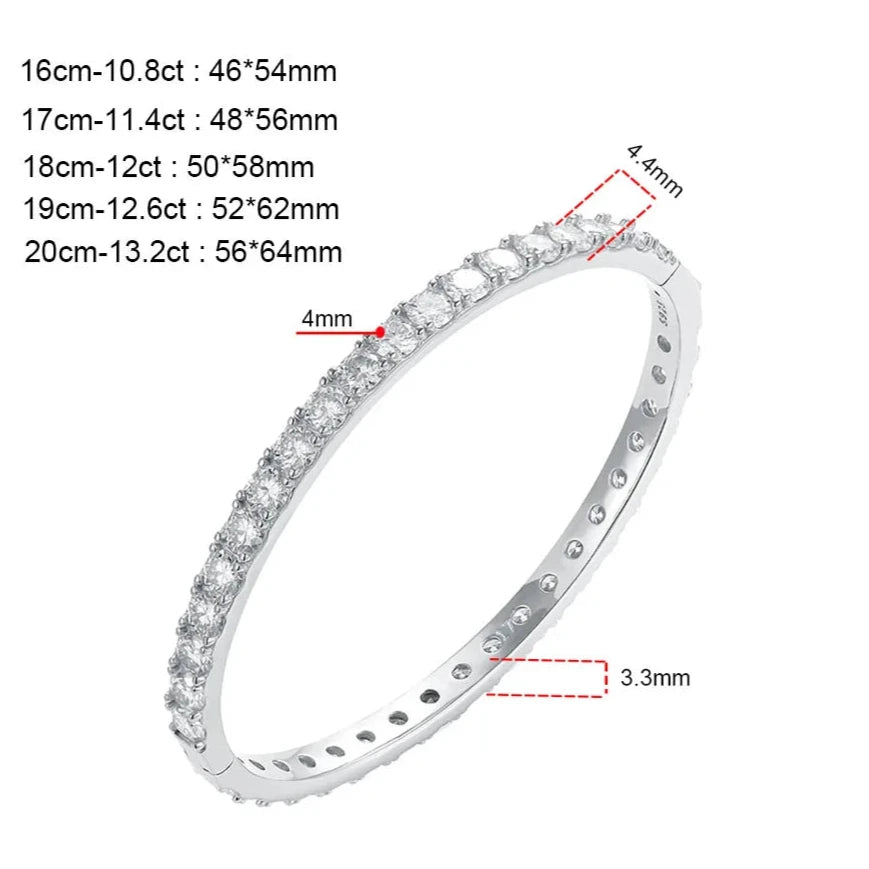 4mm Moissanite Bracelet