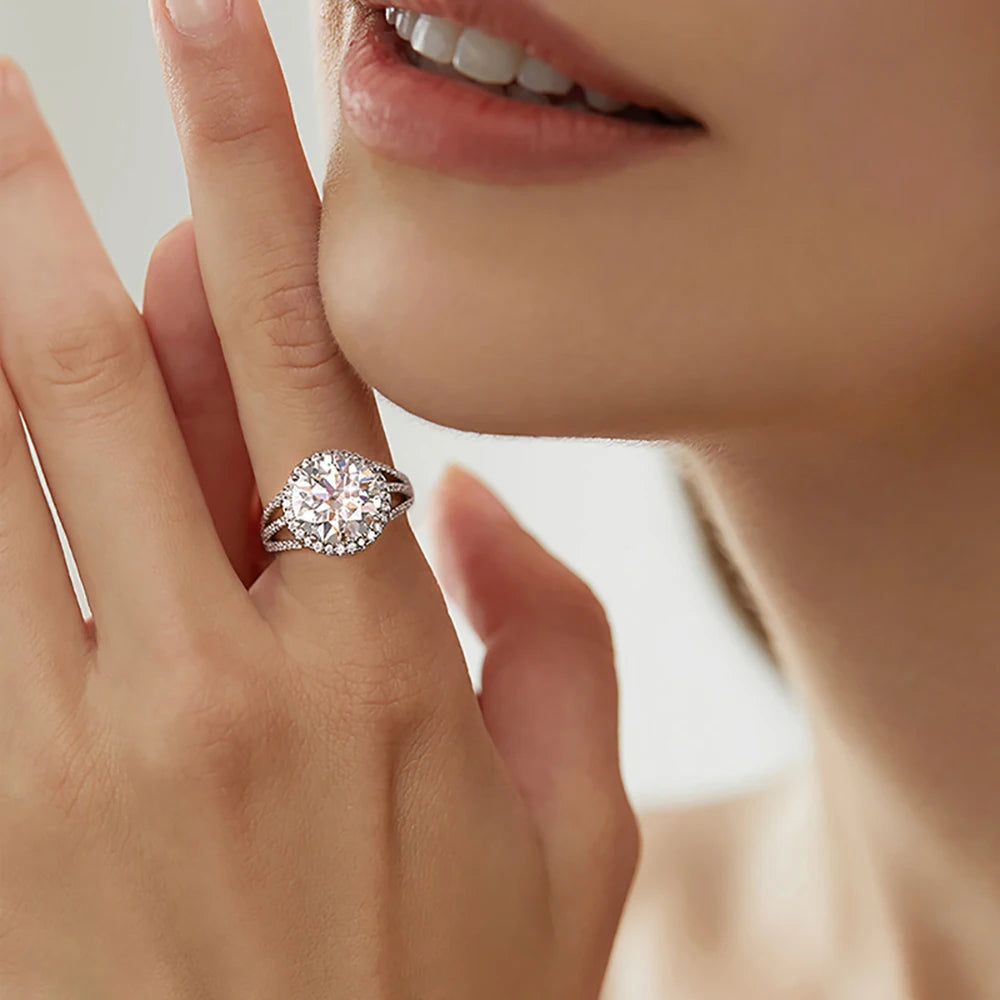 3-5ct Moissanite Grand Classic Ring