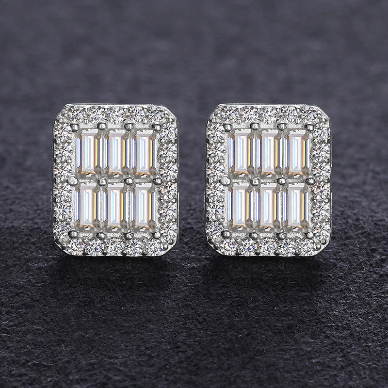 VVS1 Baguette Stud Earrings