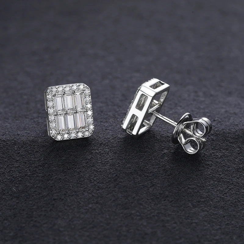 VVS1 Baguette Stud Earrings