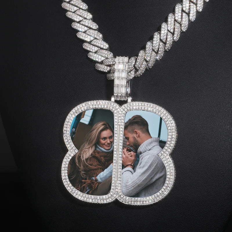 Forever Iced Custom Photo Pendant β VVS Moissanite