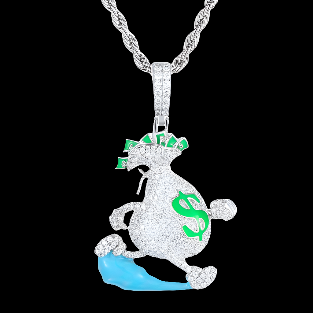VVS Glowing Money Bag Pendant