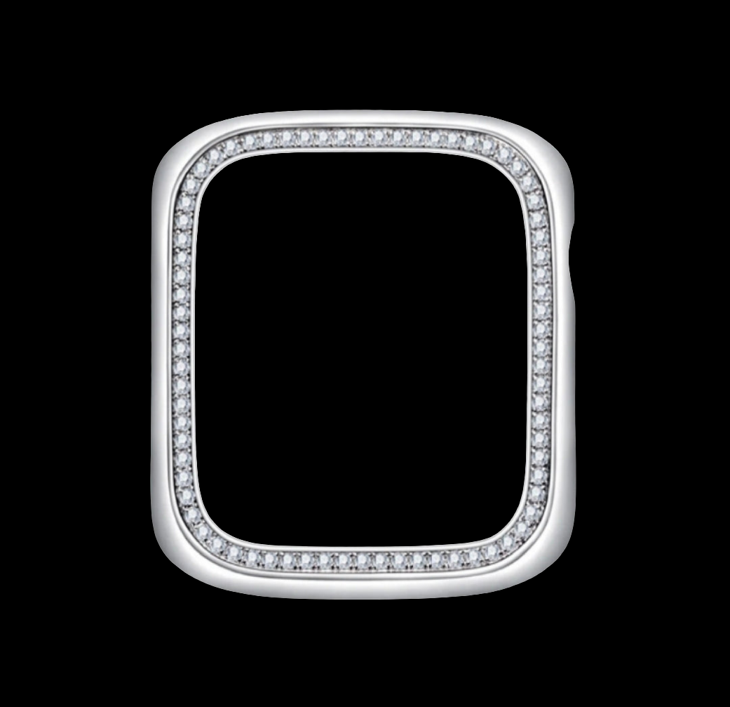 VVS Moissanite Apple Watch Bezel Series 7, 8, 9