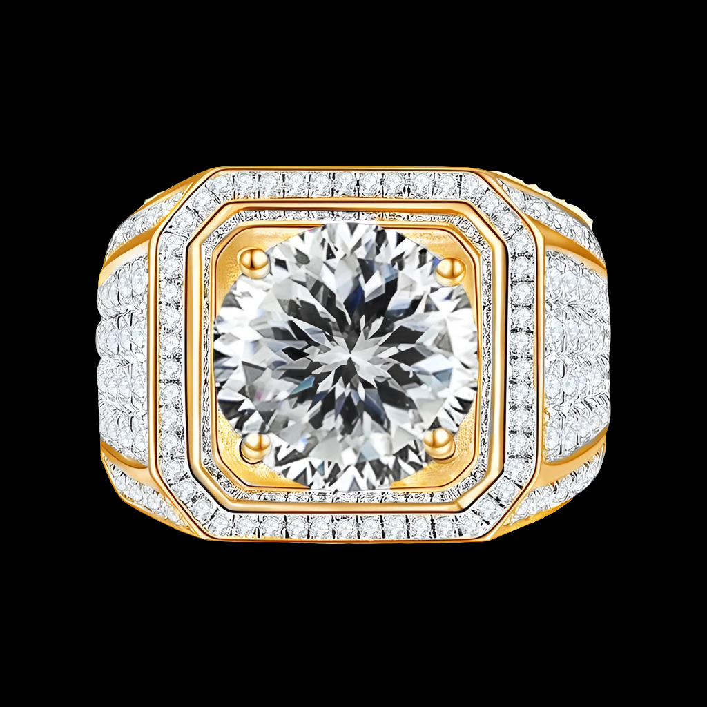 Empire Cut 1CT 6.5mm Moissanite Ring