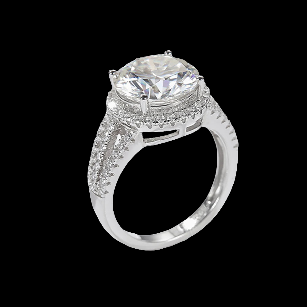3-5ct Moissanite Grand Classic Ring