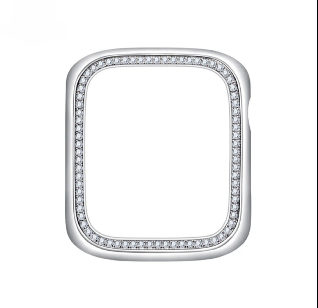VVS Moissanite Apple Watch Bezel Series 7, 8, 9