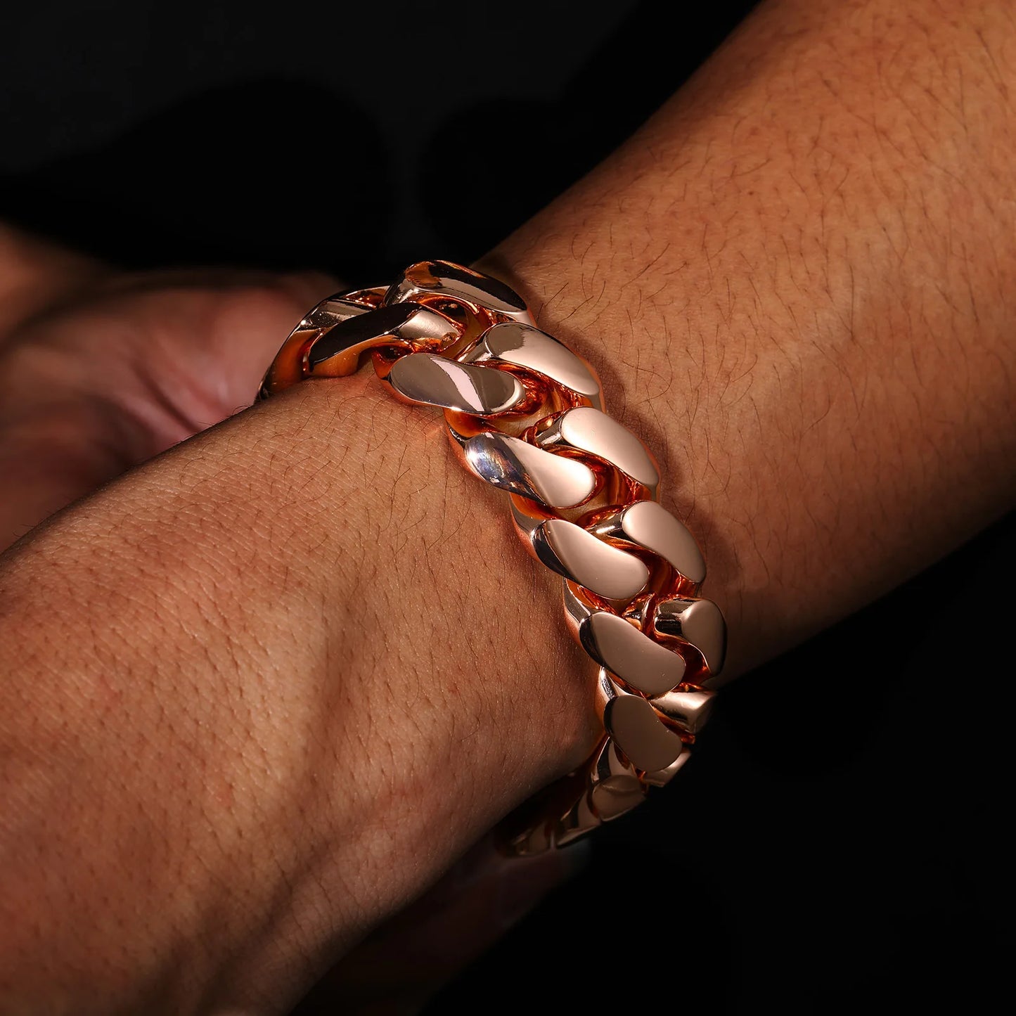 Rose Gold Cuban Link Chain 10-22mm