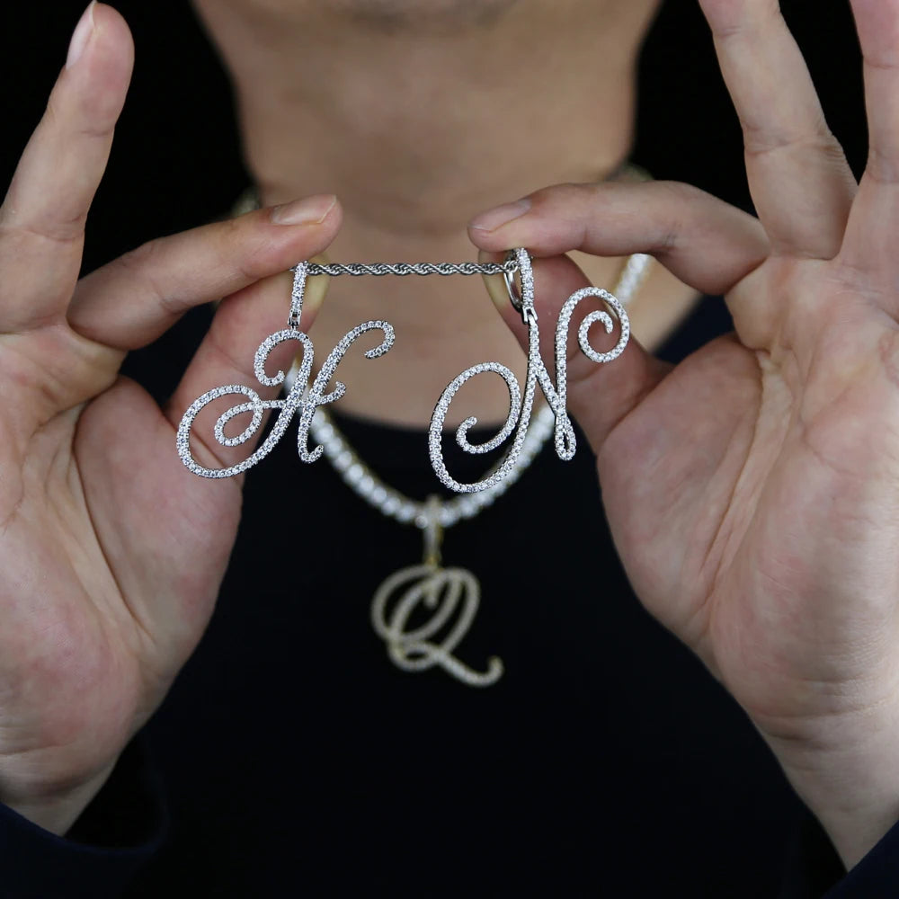 Cursive Letters Pendant