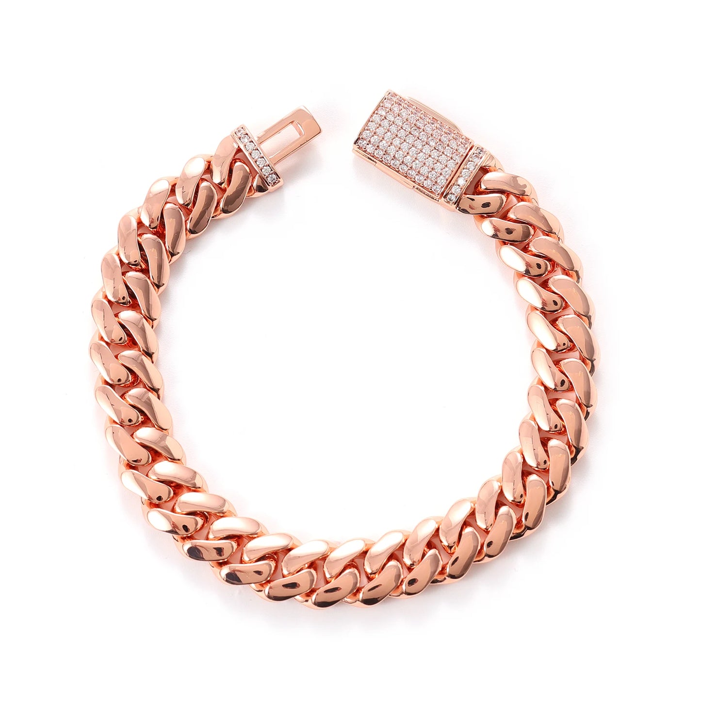 Rose Gold Cuban Link Chain 10-22mm
