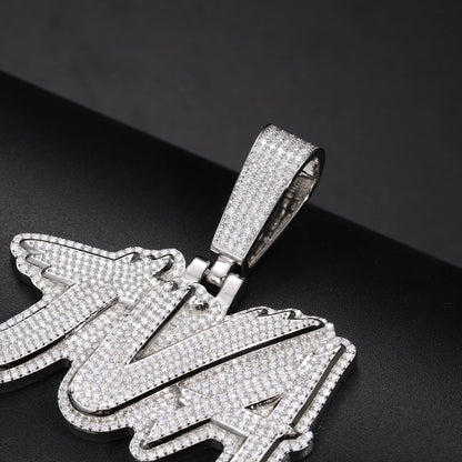 Alpha Ice Custom Initial Pendant