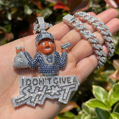 Iced Out I Don’t Give Pendant