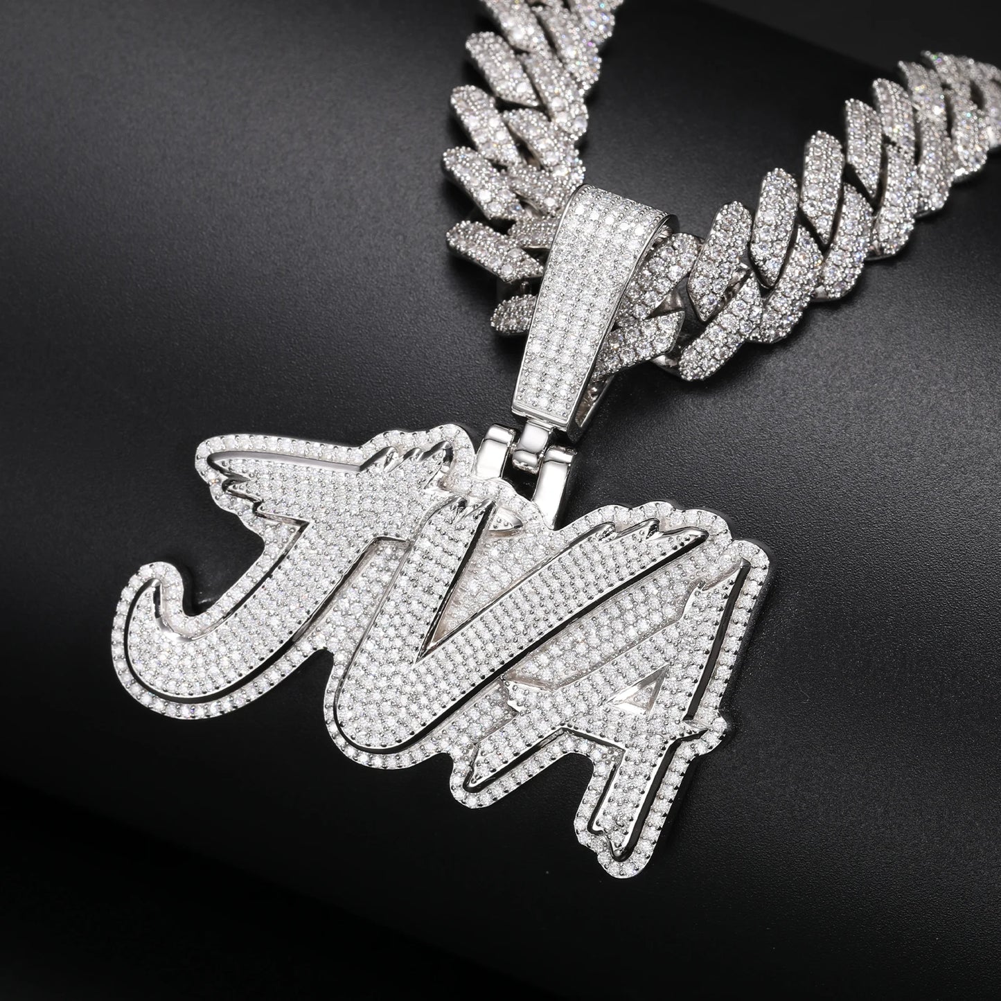 Alpha Ice Custom Initial Pendant