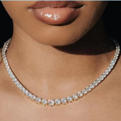 2mm-6.5mm Mossanite Tennis bracelet/ Chain