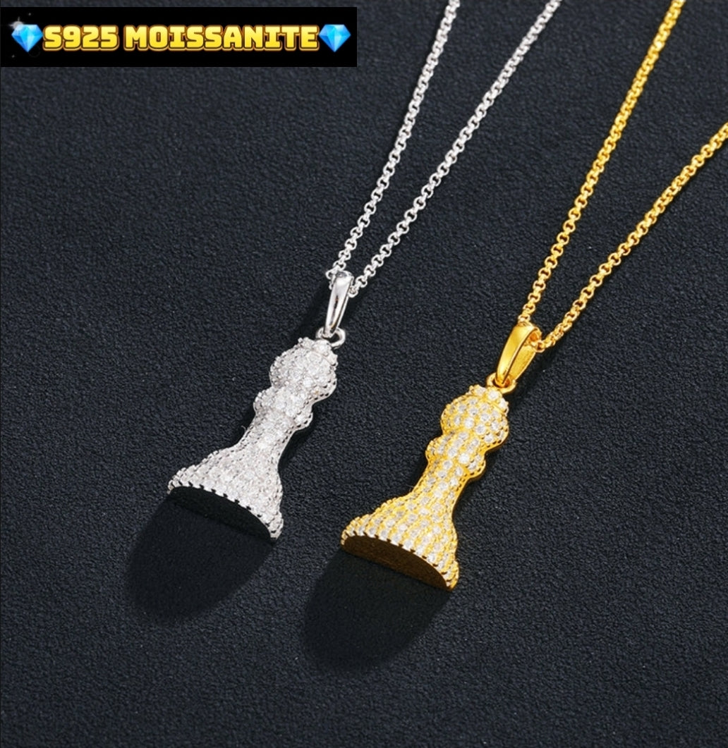VVS Iced Out Chess Pendant