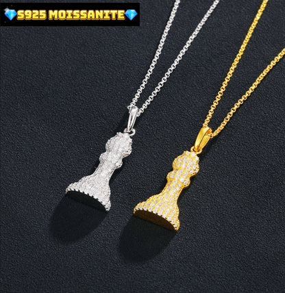VVS Iced Out Chess Pendant