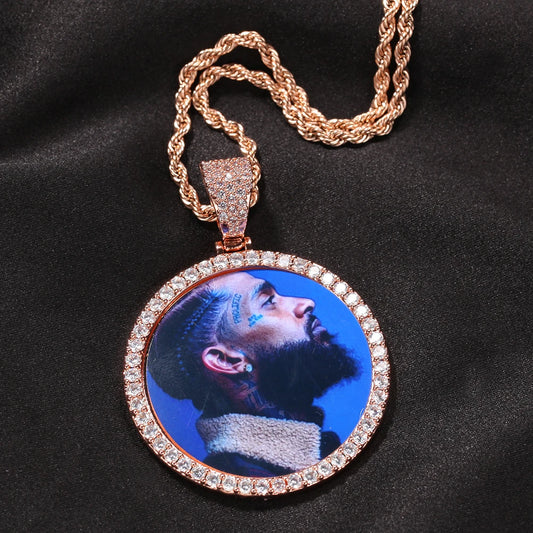 Medium Round Custom Photo Pendant 4CM