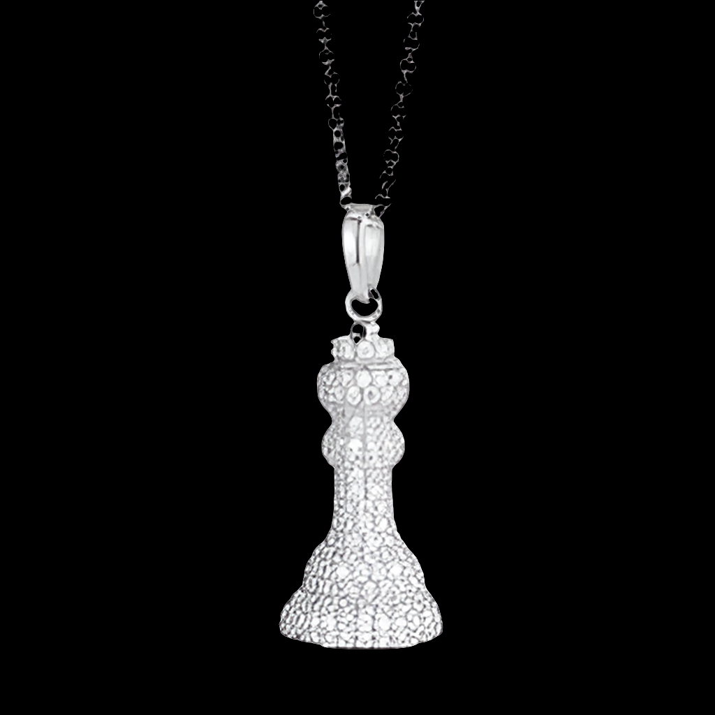 VVS Iced Out Chess Pendant