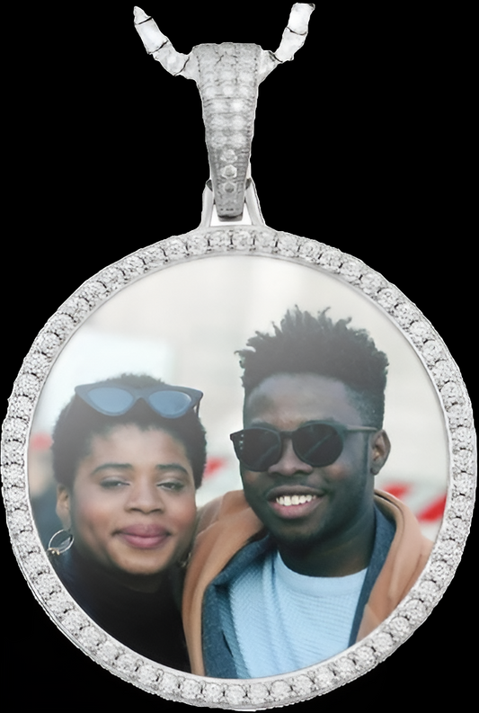 46MM Custom VVS Moissanite Photo Pendant
