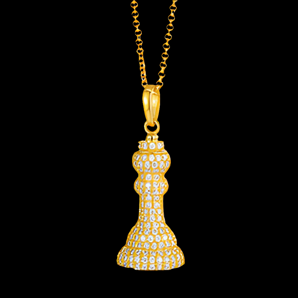 VVS Iced Out Chess Pendant