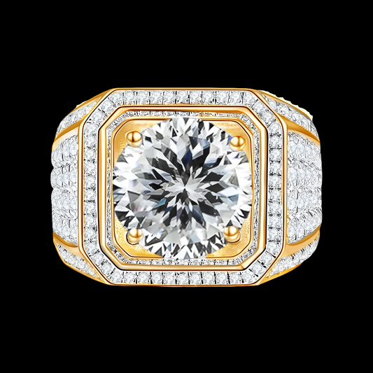 Empire Cut 1CT 6.5mm Moissanite Ring
