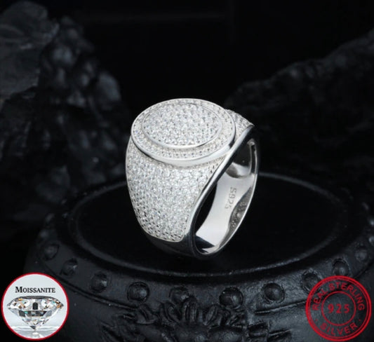 Iced Out Oval Ring